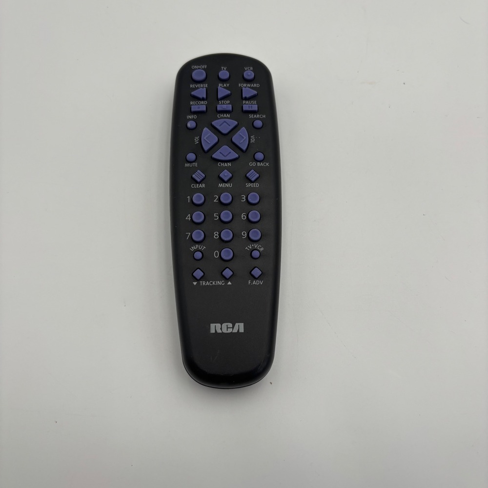 RCA Remote Control 193172 Black Excellent TV VCR Replacement Controller